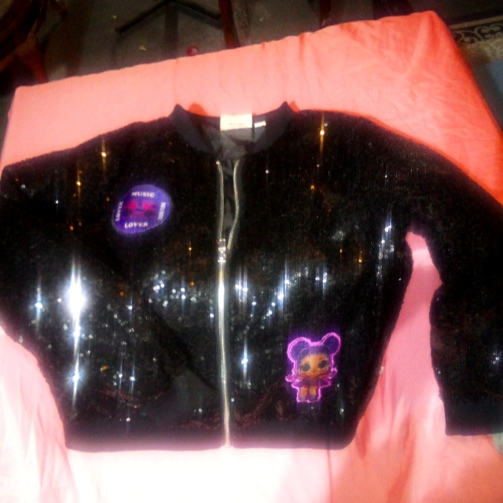 Size 7/8 LoL sequence black lined jacket